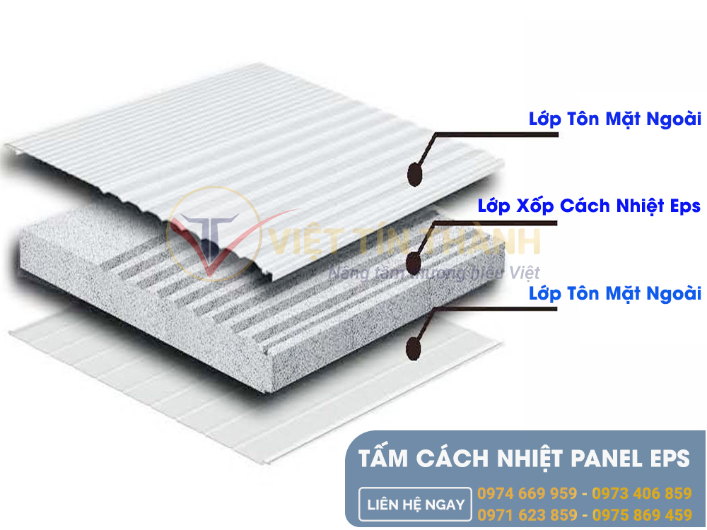 cấu tạo tấm panel eps, thi công tấm panel eps